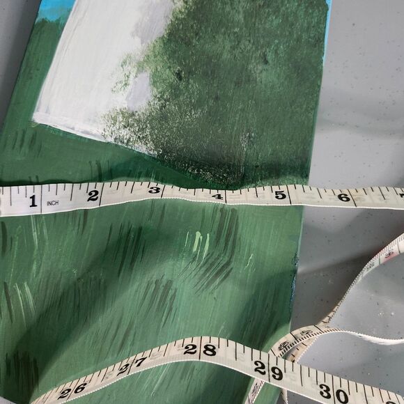 Hand Crafted Cape Hatteras Lighthouse Painting Art Picture Ocean Landscape - Picture 2 of 14